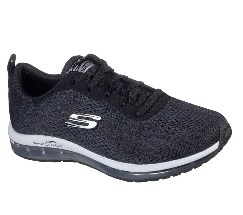 Skechers Dam Svarta/Vita Sneakers - Skech-Air Element - Sverige (BAORT-7561)